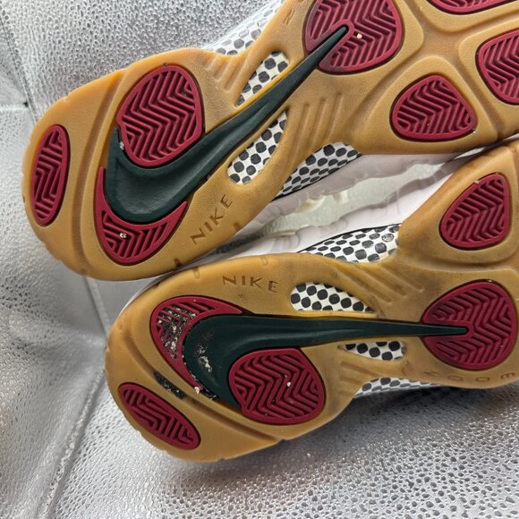 Size 10.5 Nike Foamposite Pro Gucci‎ White Gym Mens Basketball Shoes 624041-102 main image 9
